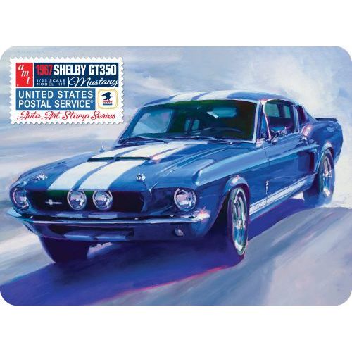 AMT 1967 SHELBY GT350 USPS STAMP SERIES (TIN) 1/25 SCALE MODEL KIT