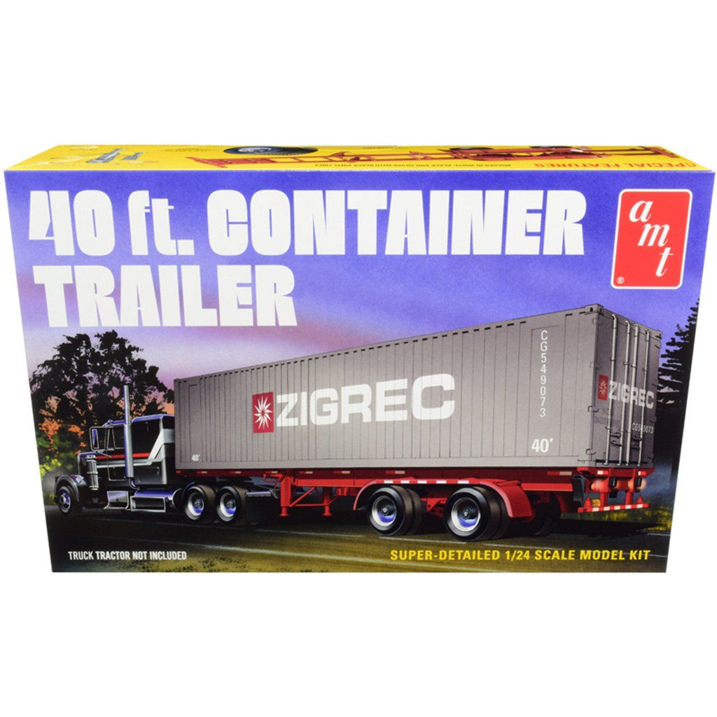 AMT 1/24 40' Semi Container Trailer