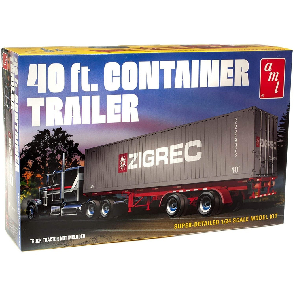 AMT 1/24 40' Semi Container Trailer