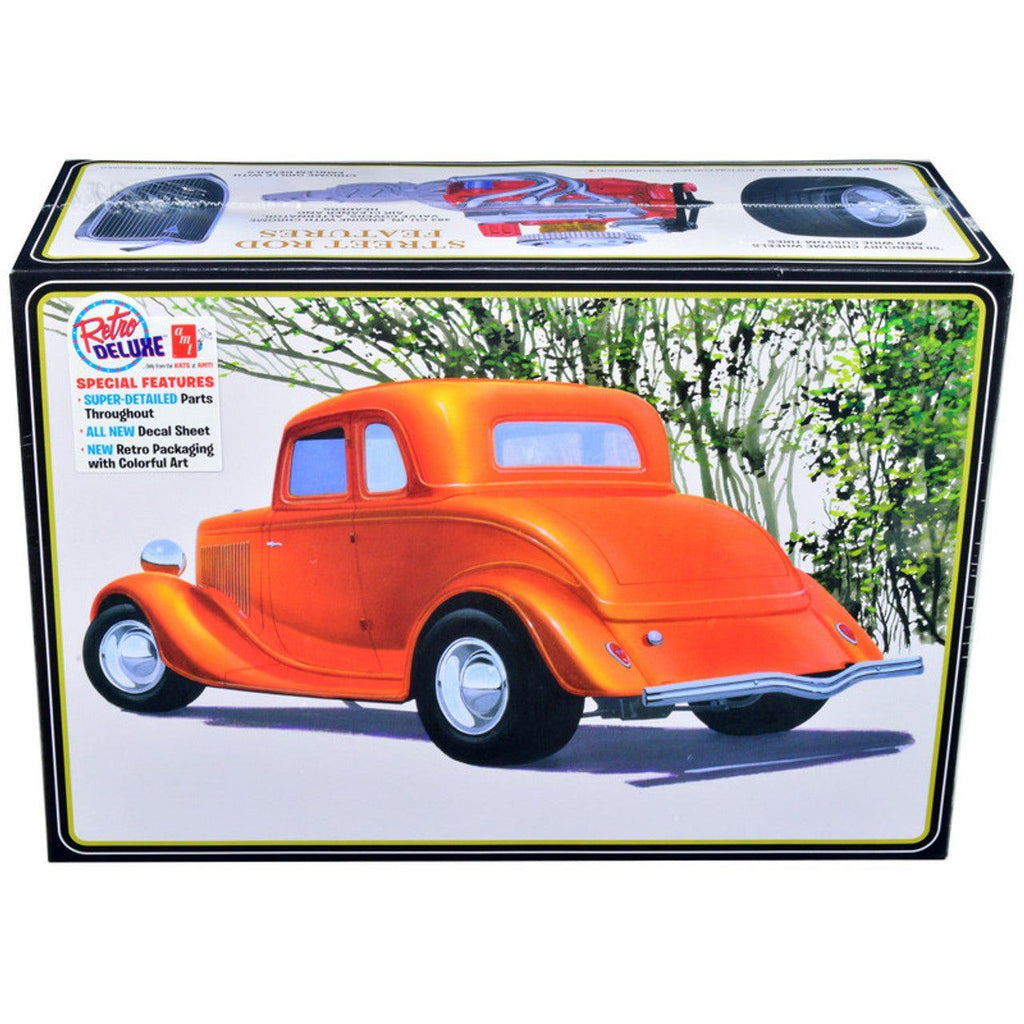 AMT 1934 Ford 5-Window Coupe Street Rod 1/25 Scale Model Kit
