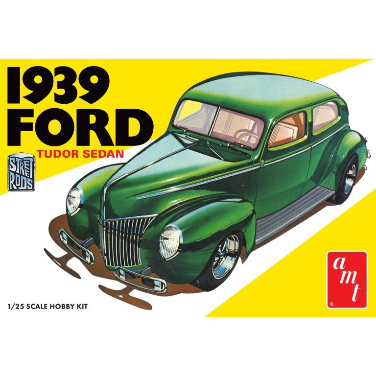 AMT 1939 Ford Sedan Street Rod Series 1/25 Scale Model Kit