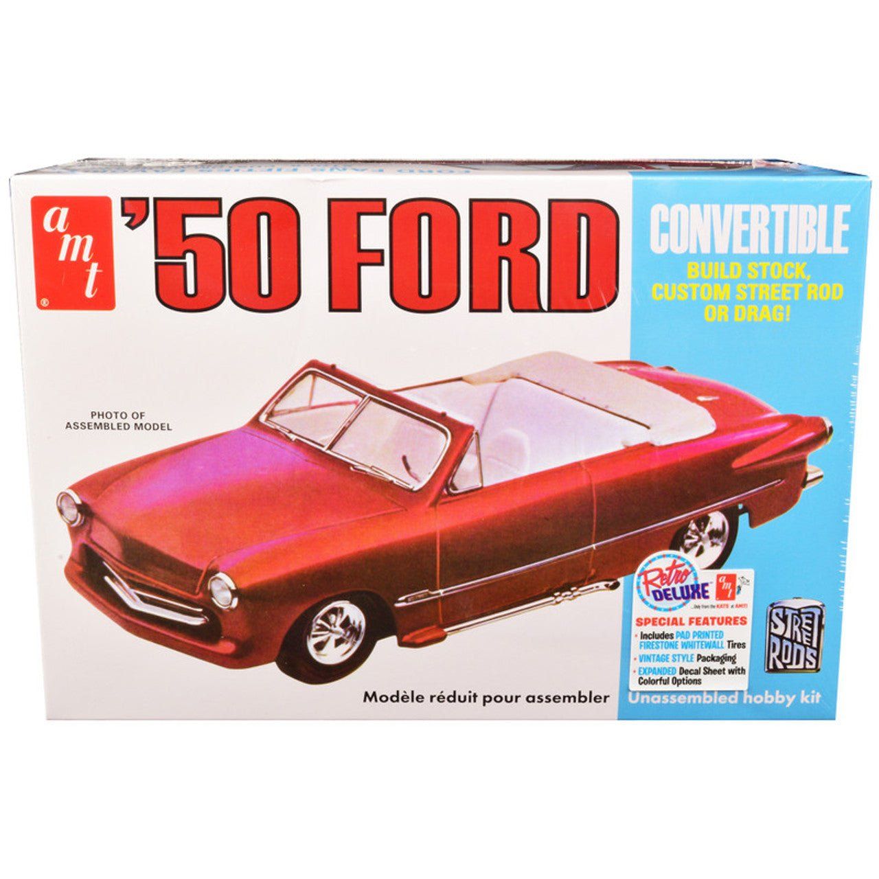 AMT 1950 Ford Convertible Street Rods Edition 1/25 Scale Model Kit
