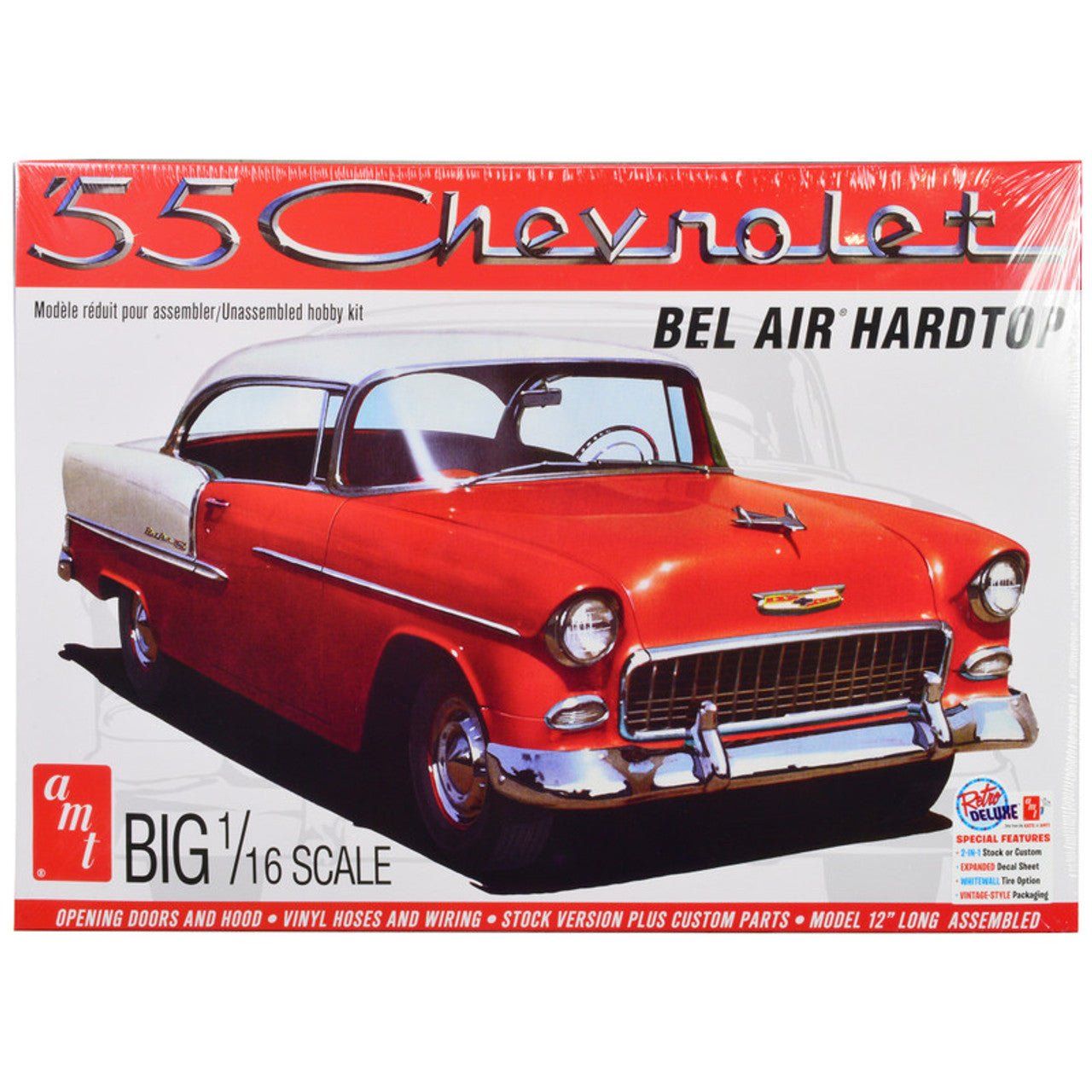 AMT 1955 Chevy Bel Air Hardtop 1:16 Scale Model Kit