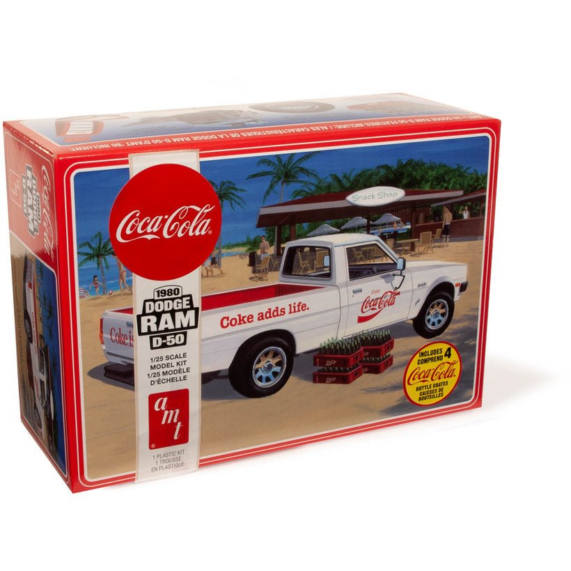 AMT 1980 Dodge Ram D-50 Pickup Coke 1/25 Scale Model Kit