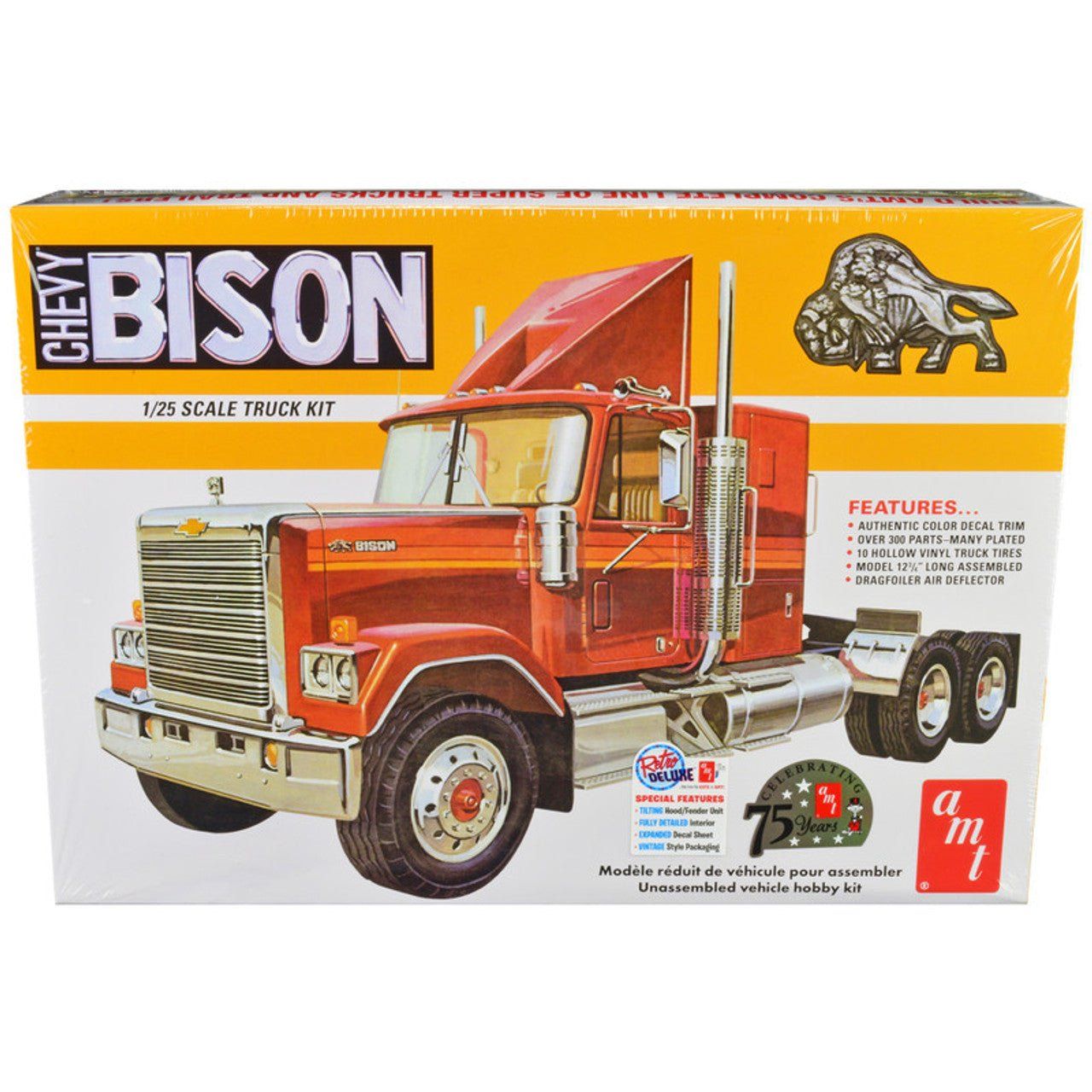AMT Chevrolet Bison Conventional Tractor 1/25 Scale Model Kit