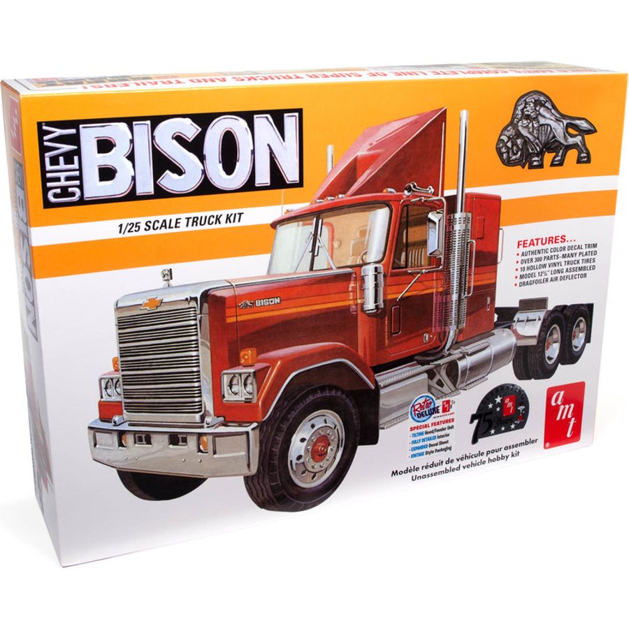 AMT Chevrolet Bison Conventional Tractor 1/25 Scale Model Kit