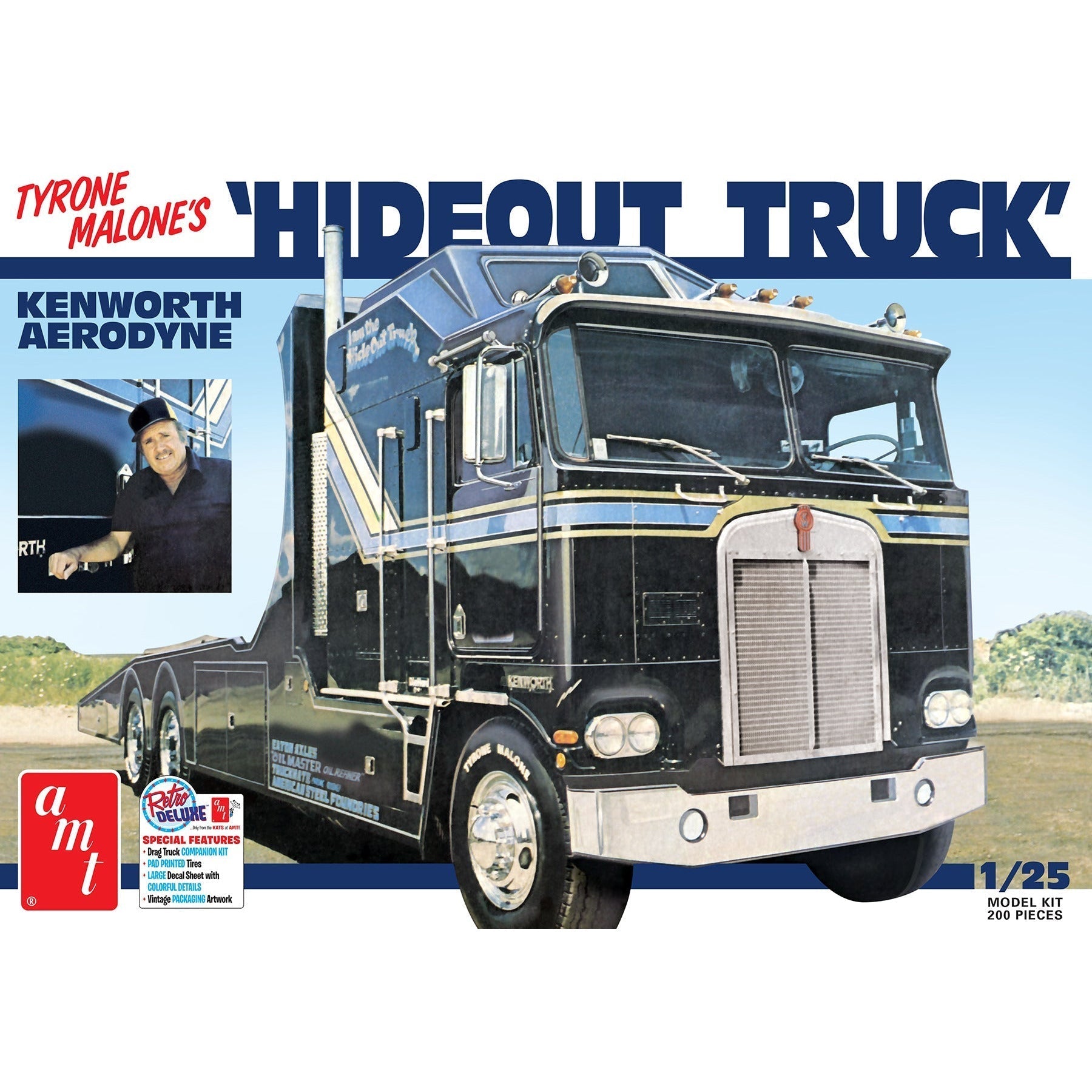 AMT Hideout Transporter Kenworth (Tyrone Malone) 1/25 Scale Model Kit