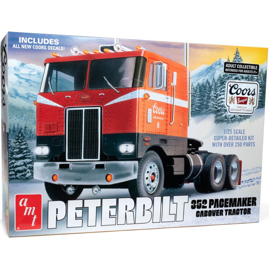 AMT Peterbilt 352 Pacemaker Coe Coors Beer 1/25 Scale Model Kit