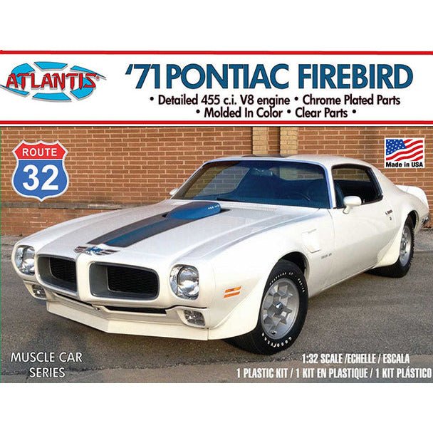 Atlantis 1971 Pontiac Firebird 1/32 Plastic Model Kit