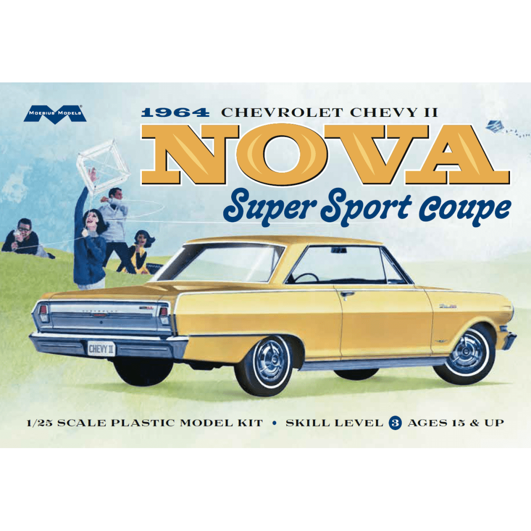 Moebius 1964 Chevy Nova Super Sport 1:/25 Scale Model Kit