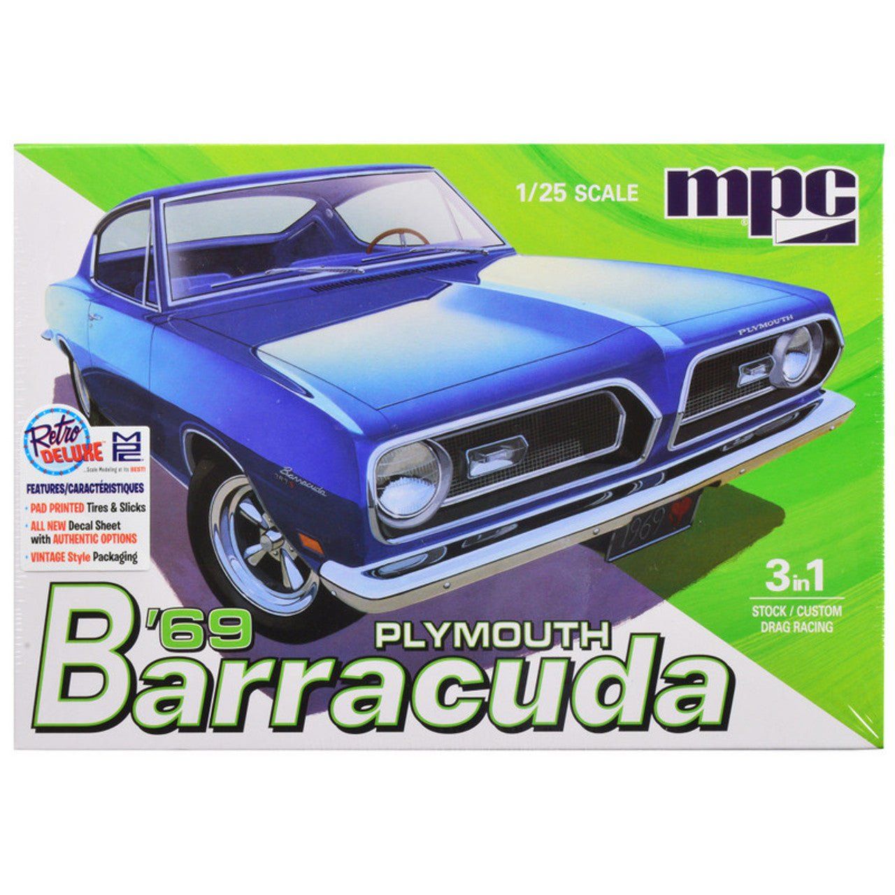 MPC 1969 Plymouth Barracuda 1:25 Scale Model Kit