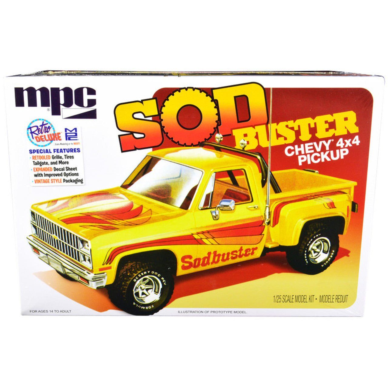 MPC 1981 Chevy Stepside Pickup Sod Buster 1:25 Scale Model Kit