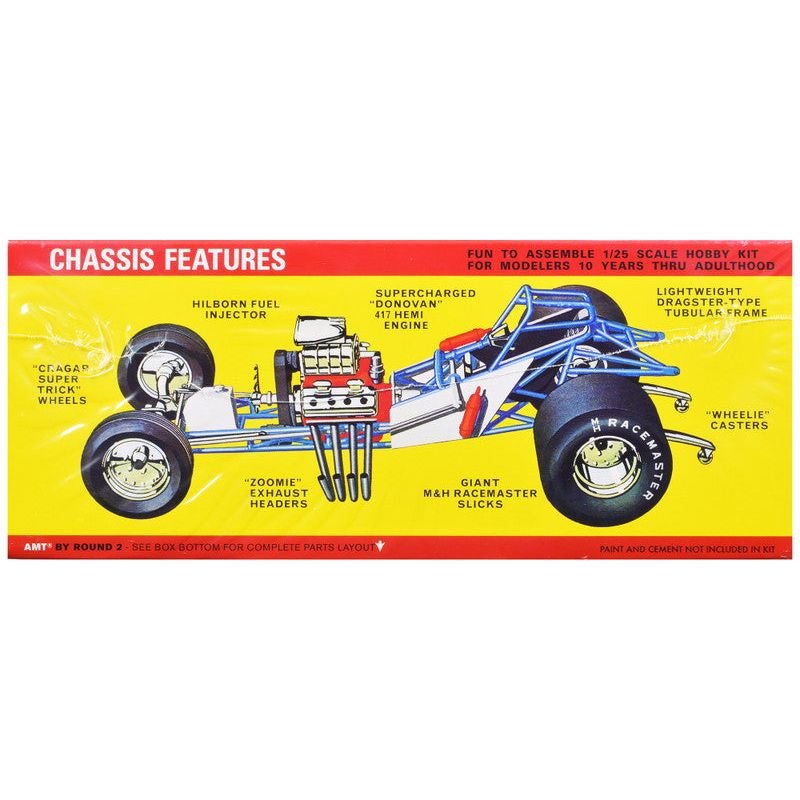 Skill 2 Model Kit Plymouth Funny Car "Mopower" 1/25 Scale Model by AMT