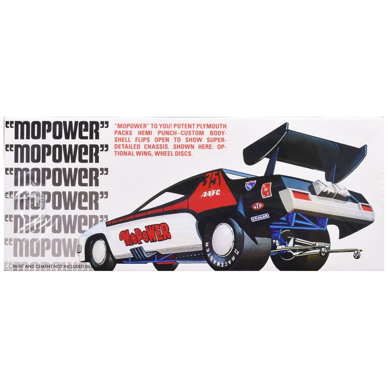 Skill 2 Model Kit Plymouth Funny Car "Mopower" 1/25 Scale Model by AMT