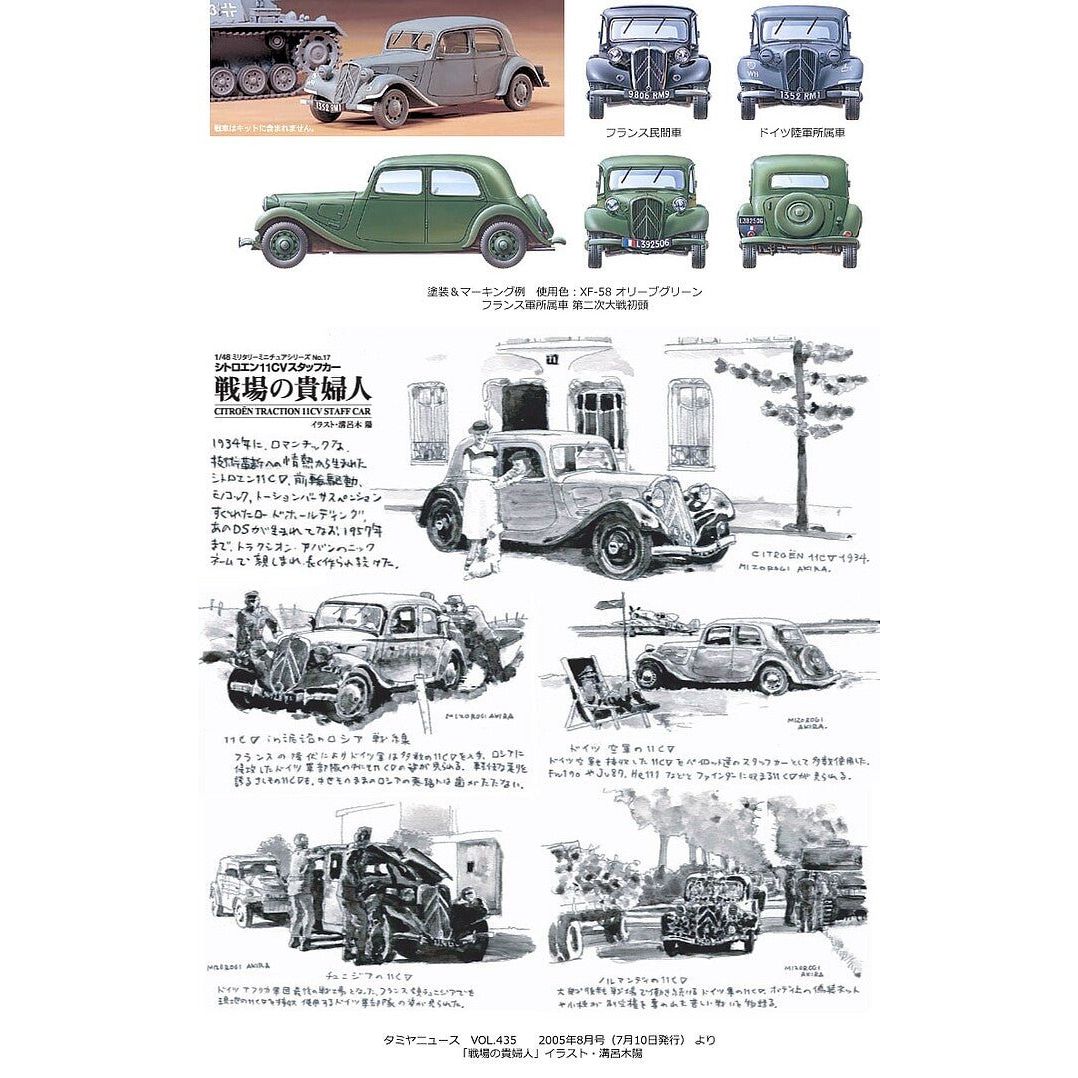 Tamiya 1/48 Citroen 11Cv Staff Car